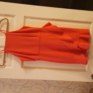 Lulus Coral Side Ruffle Sundress Holiday